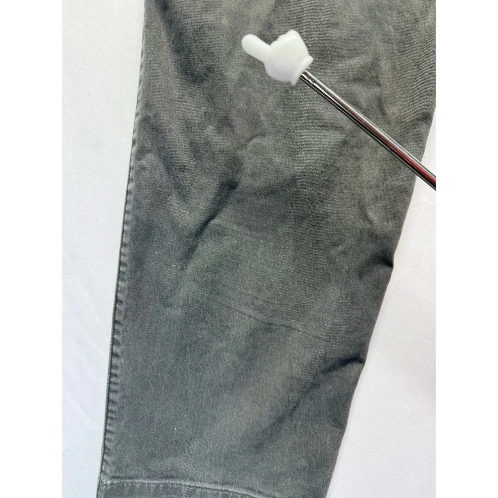 Gap Essential Khaki Slim Fit Chino Pants Mens 32x27 Gray Cotton Straight Leg